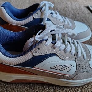 Avia White and Blue Sneakers Size 9 Like New